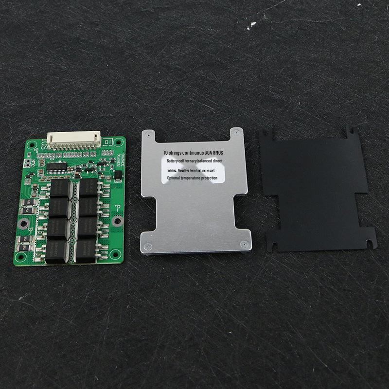 36V 30A 10-String 18650 Lithium Battery Protection Board with Balancing