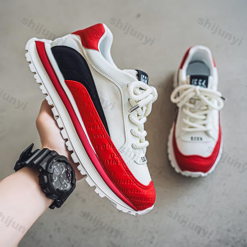 Fashion 2025 Autumn New Fashion Trend Versatile Thick Soled Casual Sports Shoes for Men Soft Soled Comfortable Low Top Platform Sneakers