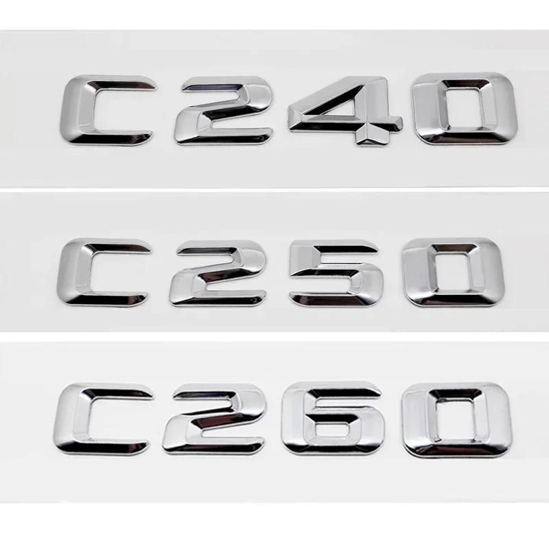3D Body Letter Stickers Rear Badge for Mercedes Benz C240 C250 C260 C280 C300 C320 C350 C400 C500 C Class Exterior Accessories