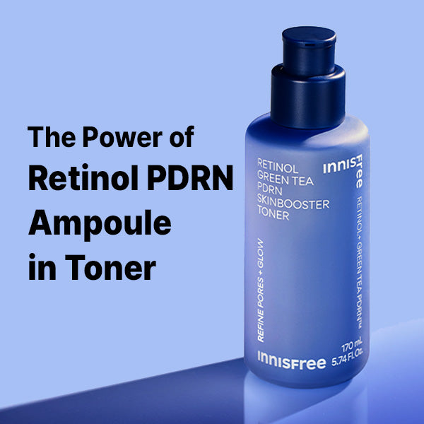 

Innisfree Retinol Green Tea PDRN Skinbooster Toner 170ml + RANDOM GIFT