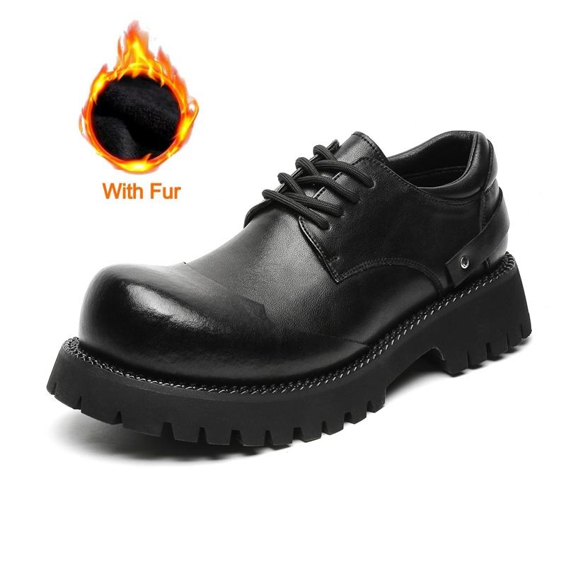 

Роскошные мужские повседневные кожаные туфли, модные дизайнерские туфли ручной работы на платформе, высококачественные деловые туфли-оксфорды из натуральной кожи для свадьбы 45