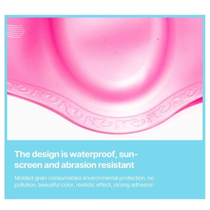 Women Man Waterproof Flexible Silicone 3D Pool Hat Hair Protections Swim Pool