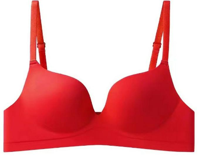 

Бесшовный бюстгальтер средней поддержки для девочек - Предотвращающий обвисание, без косточек, с боковой поддержкой 38/85 AB красный