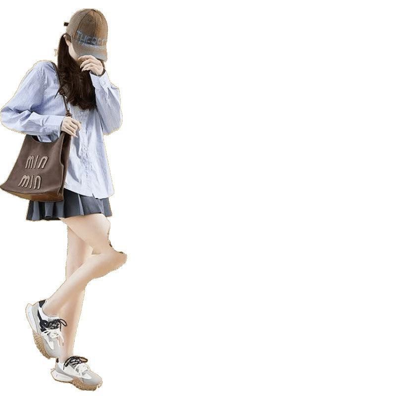 Dexun Shoes Women's Retro 2025 Spring New Sports Shoes Lightweight Versatile Chic Niche Forrest Gump Shoes