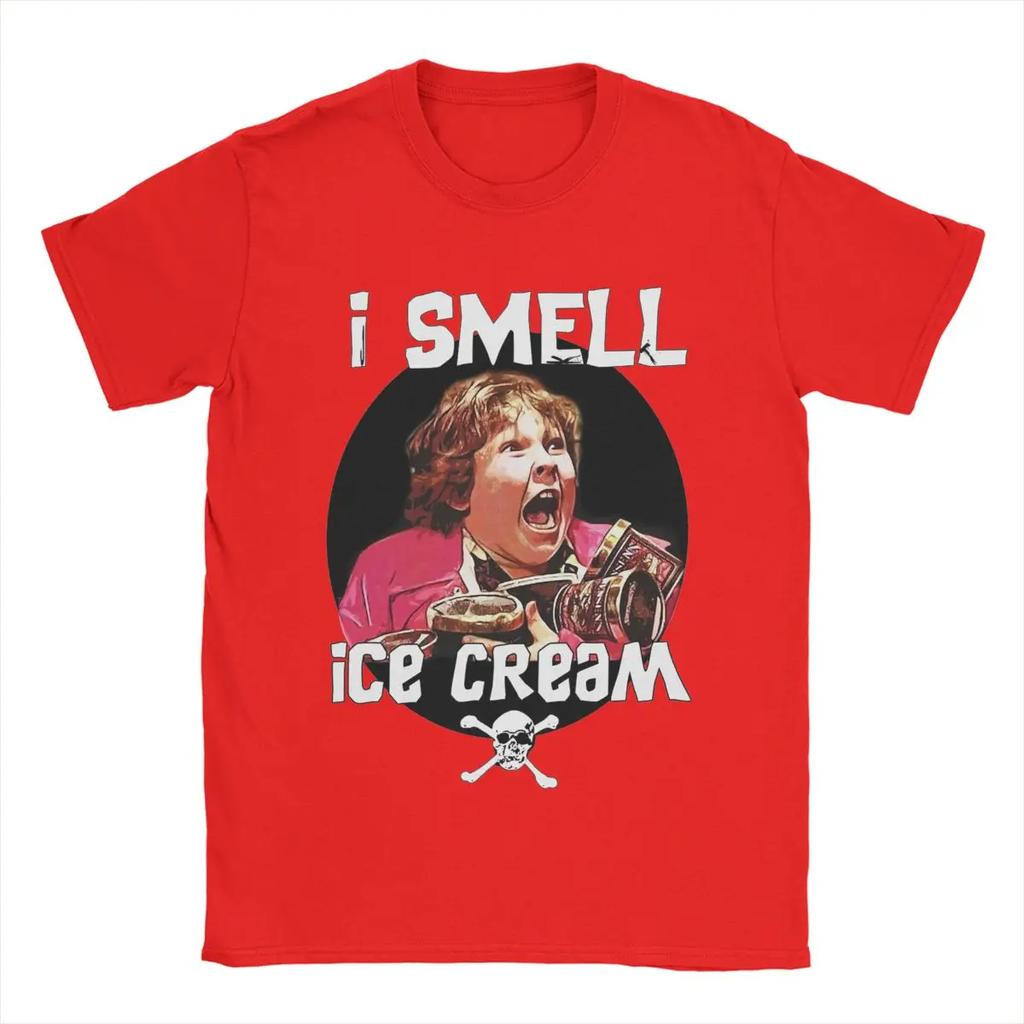 I Smell Ice Cream Chunk Goonies Men T Shirts Creative Tee Shirt Short Sleeve Crew Neck T-Shirt Pure Cotton Tops