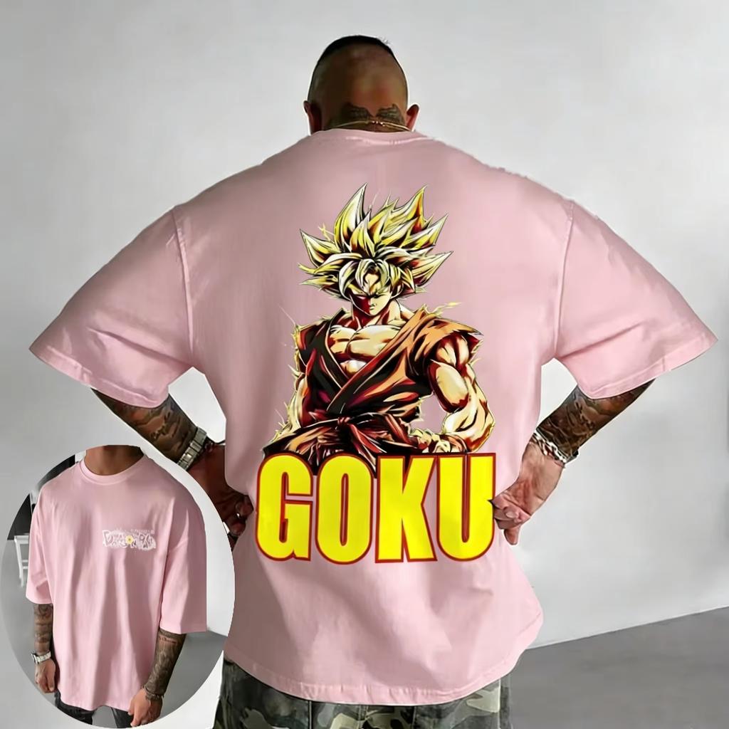 Dragon Ball Trendy Hot Items Anime Co Branded Printed Cotton Tshirt 2026 Summer New Edition Harajuku Large Loose Casual Top
