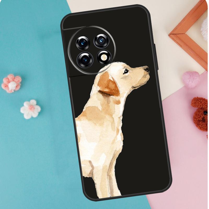 Cartoon Golden Retriever Dog For OnePlus Nord 5 CE 2 3 4 Lite N20 N30 Case For OnePlus 15 13 12 11 10 13T 10T 12R 13R 15R