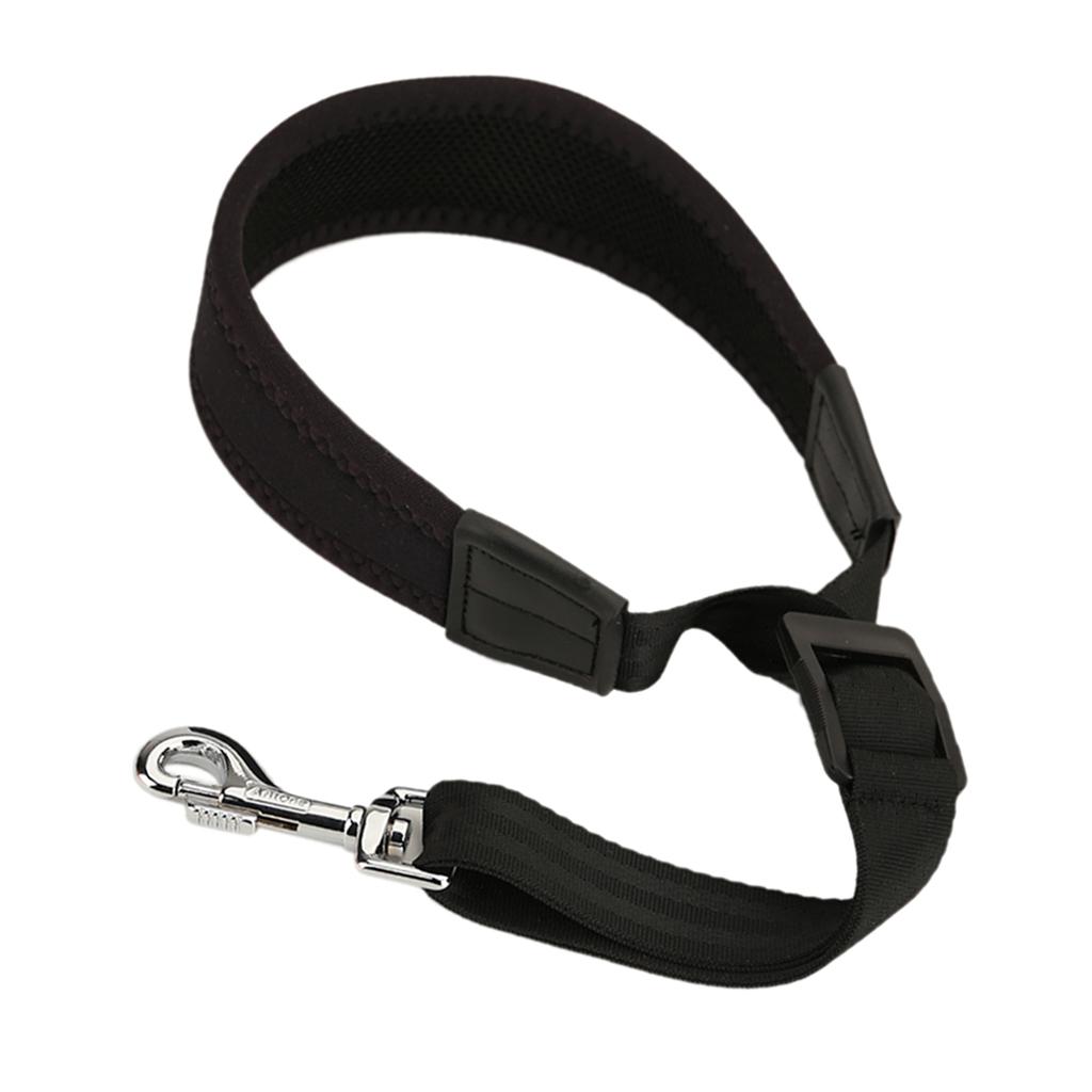Saxophone Stretch Silicone Padded Neck Strap Belt Harness with Hook Clasp