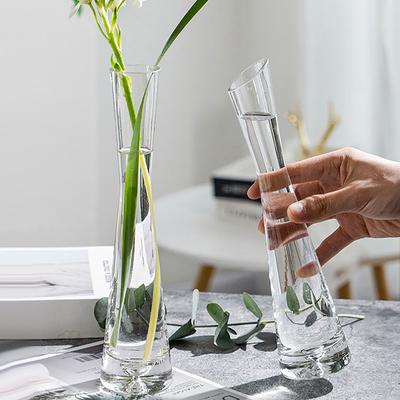 Vaso per fiori in vetro trasparente, piccolo vaso per piante idroponiche, terrario per fiori, tavolo da soggiorno di lusso, decorazione per la casa, decorazione per matrimoni