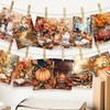 32pcs, Autumn Fairy Tale Postcards, Harvest Season Postcards, Wall Stickers, Mailing Cards, Greeting Cards, DIY Postcards, D