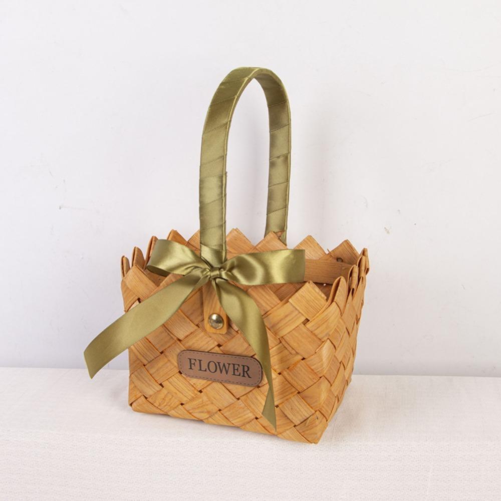 Handheld Flower Pots Handmade Sundries Organizer Fashionable Hanging Baskets  Home