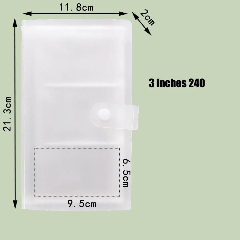 3-inch Polaroid Photo Album Photo Storage Postcard Movie Ticket Card Book Card Commemorative 120/240 Compartments