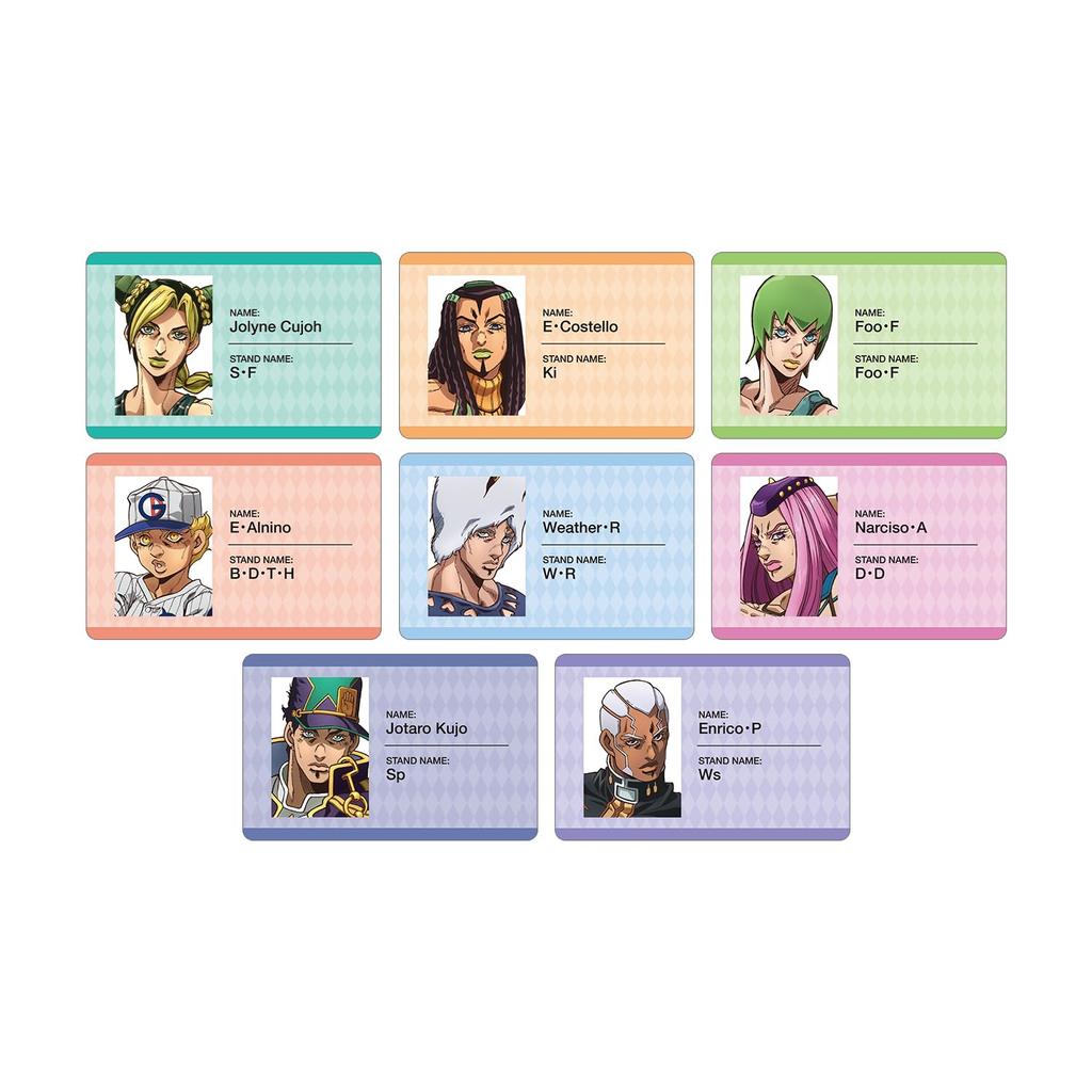 Bizarre Adventure Stone Ocean Trading Plastic Cards Box of 8 JoJo's