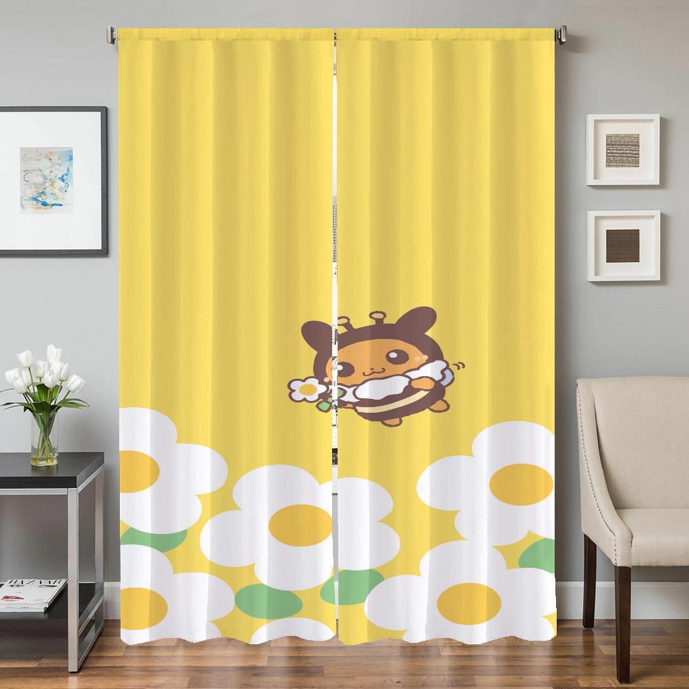 Bedroom Blackout Curtains for Doors Curtains for Living Room 2 Pieces Blackout Curtains Door Curtain P-pokemon-n Partition Shade