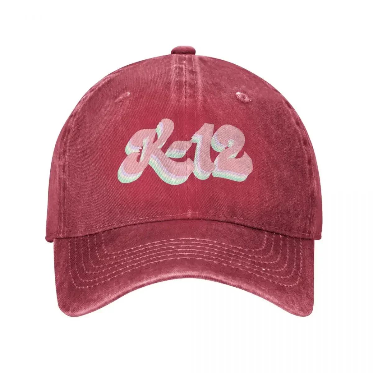 

K12 Melanie Singer Martinez Men Women Baseball Caps Tour Distressed Washed Caps Hat Outdoor Unstructured Soft Snapback Cap One Size