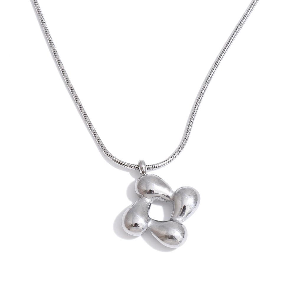 

Yhpup Casting Stainless Steel Flower Pendant Necklace 18K Golden PVD Plated Fashion Waterproof Neck Jewelry for Women Wholesale