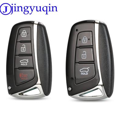 Jingyuqin 3/4 Tlačítka Pouzdro klíče s dálkovým ovládáním Pro Hyundai Genesis 2013-2015 Santa Fe Equus Azera IX45 Fob TOY40