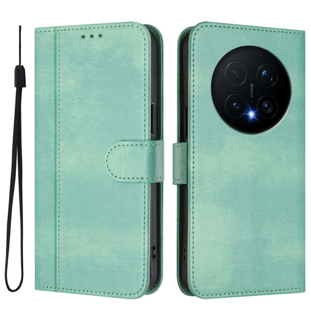 For Honor Magic8 Pro 5G Cases Wallet Stand Retro Texture Leather Phone Cover with Lanyard
