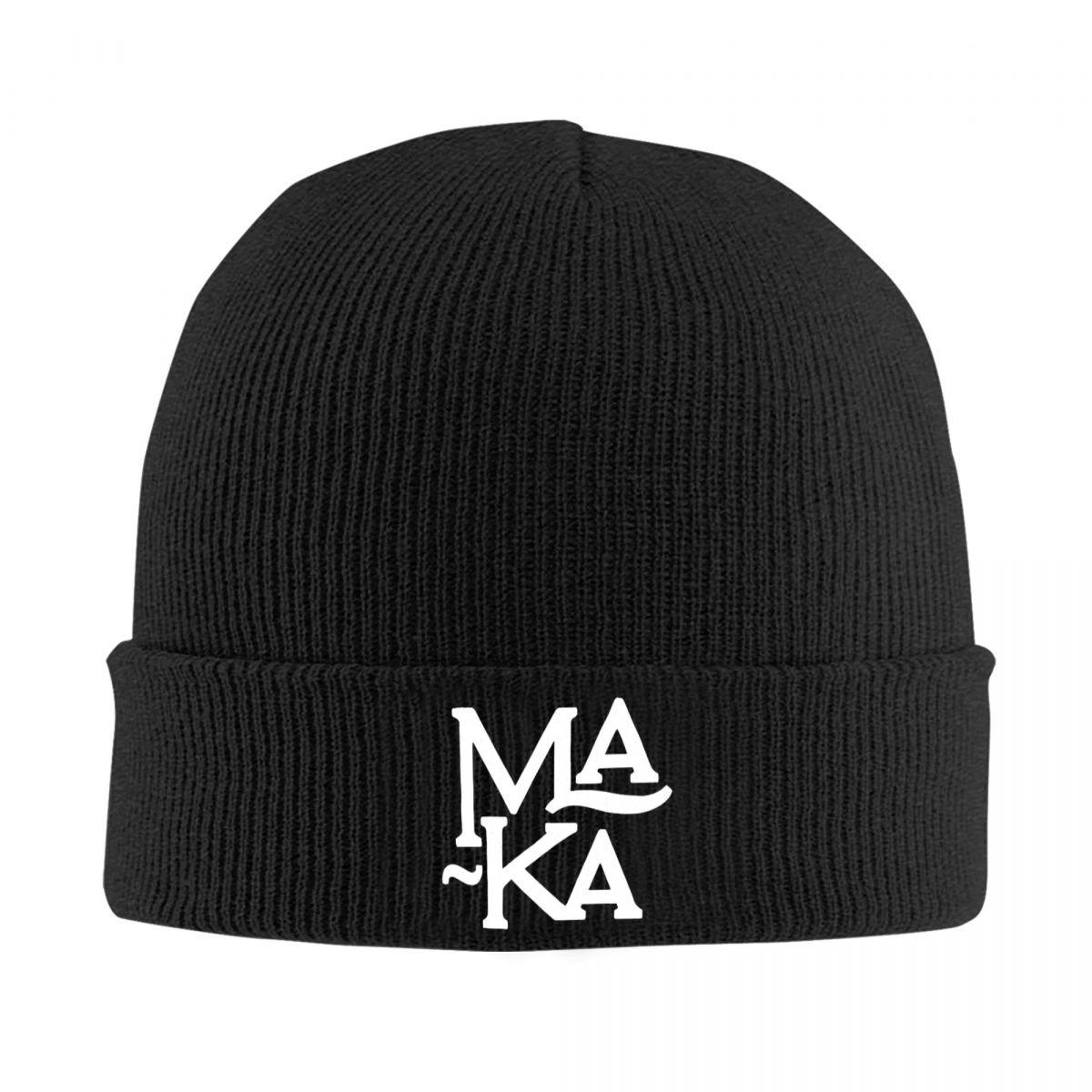 

Rapper Maka Logo Merch 2025 Knitted Hats Quality Fashion Idea Unisex Headwear Knitted Caps One Size