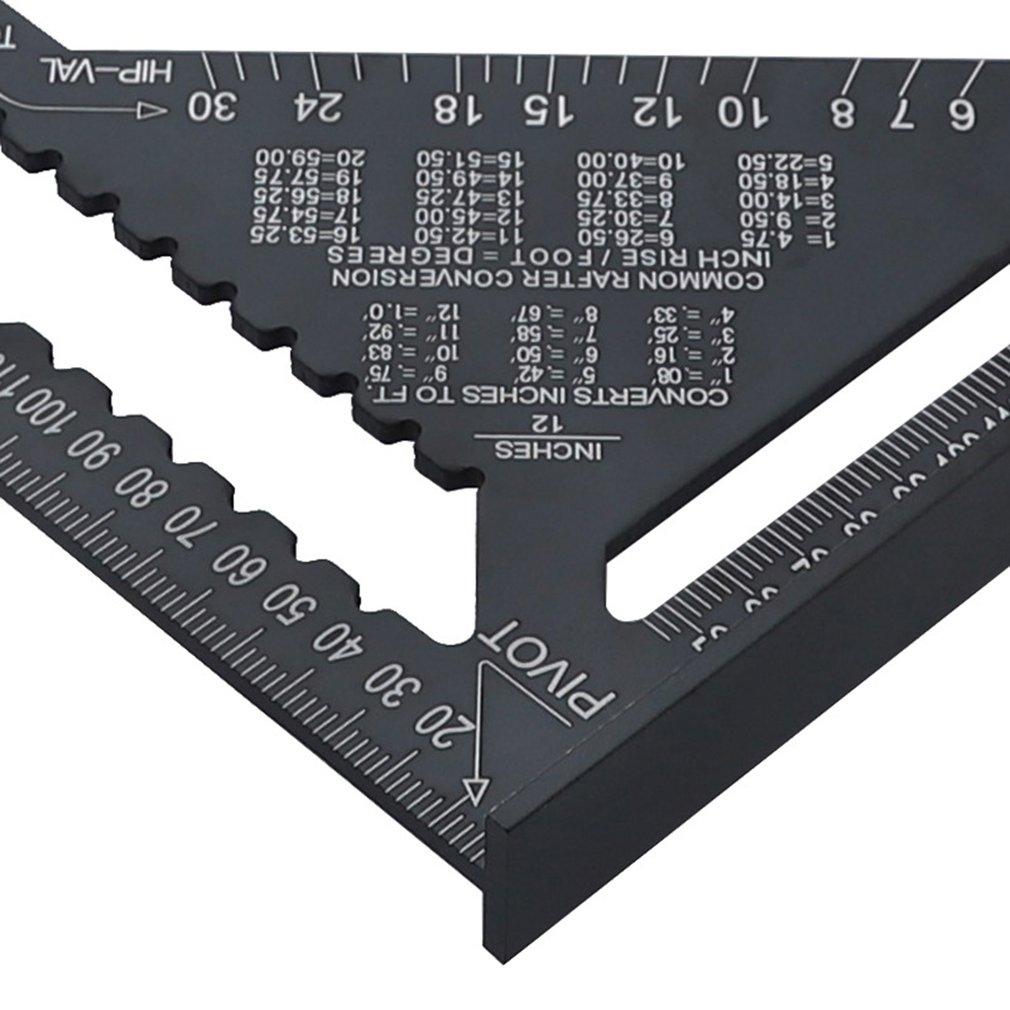 7/12 Inch 90 Degree Square Ruler Triangle Ruler Woodworking Measurement Tool Carpenter Square Tool Angle Protractor Dropshipping