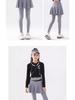 Girls' Quick-Dry Spring & Autumn 2025 Fake Two-Piece Tennis Skort and Yoga Base Shark Pants