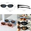 Korean Oval Small Frame Bow Sunglasses For Women And Men Outdoor Fashion Anti UV Resistant Shades For Woman Multicolor
