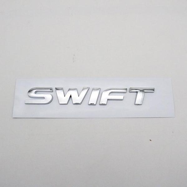 

Подходит для эмблемы Suzuki Swift, наклейки с логотипом автомобиля, 3D-буквы, слово, задняя крышка багажника, АБС-пластик, хромированный серебристый, шильдик, автомобильная наклейка серебряный