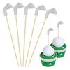 Golf Cocktail Picks 4.7 Inches Fruit Picks with Golf Club Head Top Appetizers Toothpicks for Sandwiches Burgers Cheese Olives Desserts Party Supplies