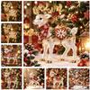 2D Acrylic Christmas Reindeer Hanging Ornament Fashion Ornament for Car Backpack Holiday Decoration For Holiday Home
