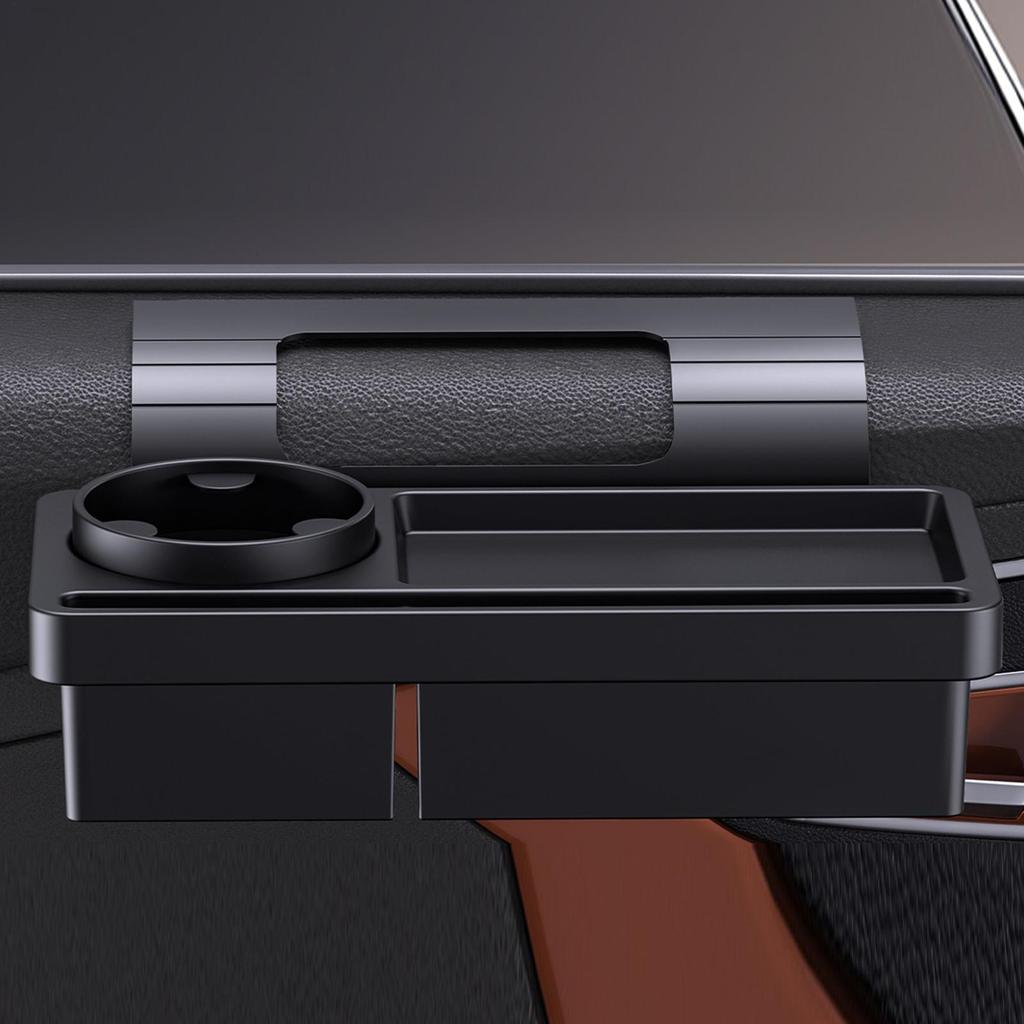 Car Door Mounted Storage Tray Water Cup Storage Box Multifunctional Car Window Tray Automotive Interior Organization Accessories
