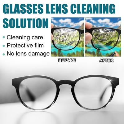 Spray Nettoyant pour Verres de Lunettes Multi-Usages Anti-Rayures Enlèvement d'Huile et de Poussière Réparation pour Lunettes de Vue et Lunettes de Soleil