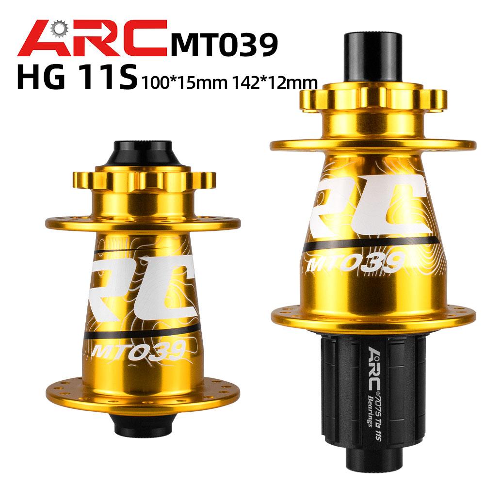 ARC MT039 Front Rear Bicycle Hub MTB Mountain Bike Hub 32H 6 Bolts Disc 135mm 142mm HG 8-11 XD MS 12 Speed 4 Bearing ARC Cube