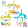 Happy Monkey Teether & Rattle Plush Crib Toy