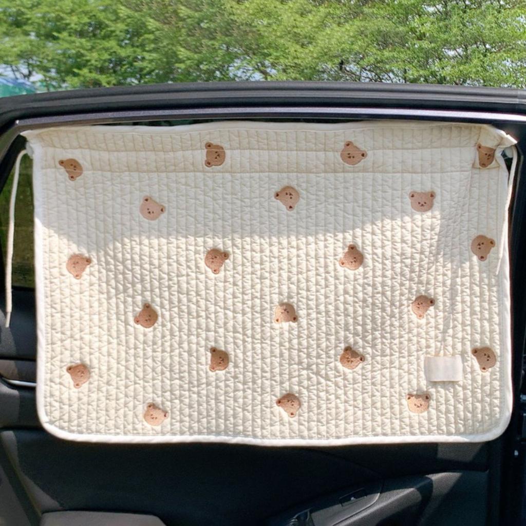 Car Sunshade Curtain Cute Cartoon Side Window Sun Block Cover Sun Shade UV Protection for Kid Baby- Infant Toddler Child