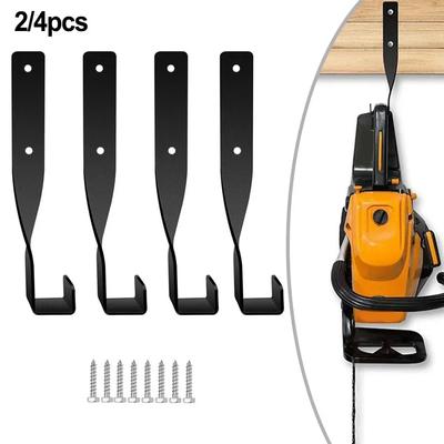 2/4Pcs Heavy Duty Chain Saw Bracket Set Storage Rack Chainsaw Stand Wall Mounted Hanger Multi-purpose Storage Rack