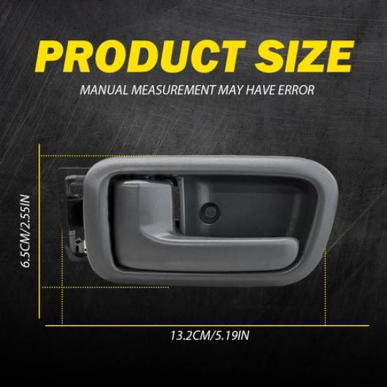 For Toyota 2X 2000-2006 Interior Tundra Door Handle Rear & Right Left Side Gray