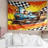 Car Print Tapestry, Backdrop, Easy Setup, Ideal for Bedroom, Office & Living Room, with Aesthetic Wall Hanging Decor.