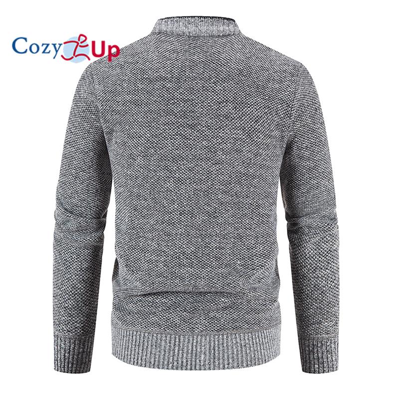 Cozy Up pánský teplý svetr s dlouhým rukávem Cardigan bunda Podzim a zima