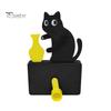 Animal Fridge Magnet Cat Pushing Vase Refrigerator Magnet, 3D Printed Whiskers Holder Pet Memorial Keepsake Decoration, Gift for Cats Lovers