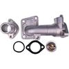 JZGRDN Water Flange 17331-72700 17331-72702 17331-72703 & Thermostat 3918235 with Gaskets, Cover 16221-73270 15321-73260 Compatible with Kubota V1702