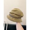 Autumn New Corduroy Fisherman Hat Korean Style Women's Fashion Versatile Pile Hat Warm Basin Hat Casual and Small Face
