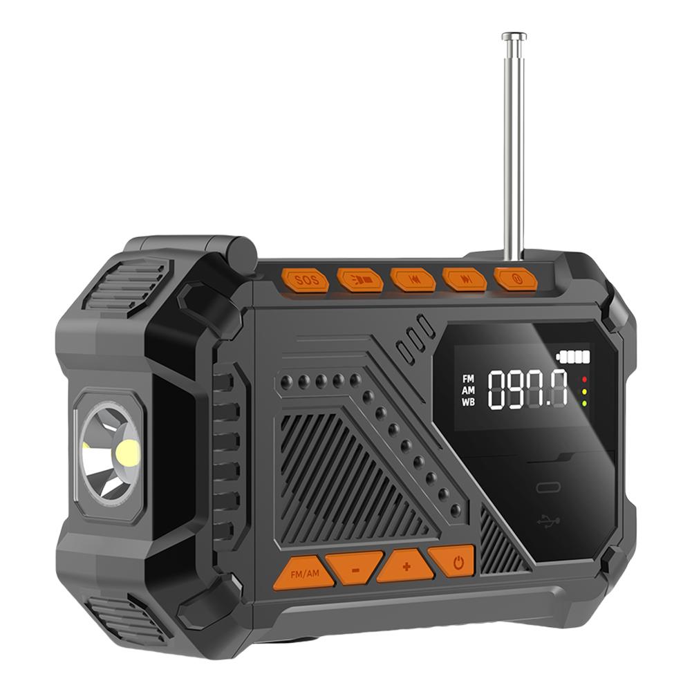 Hand Crank Emergency Radio Portable Weather Radio Multi-Function Flashlight & SOS Alarm Solar Radio for Camping Travel Outdoor