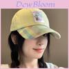 Cute Embroidered Pink Baseball Cap With Breathable Cotton For Spring Summer Casual Wear
