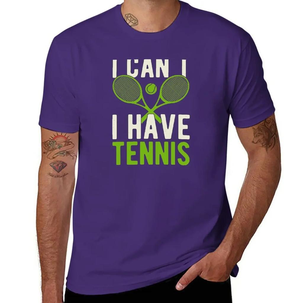 Funny Tennis Lover T-Shirt Aesthetic Clothing Funnys Workout Shirts for Men