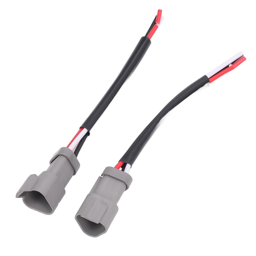 1 Pair 3 Pin DT Connectors Waterproofing Automotive Electrical Connector Wiring Harness for Car Trucks Boats LED Work