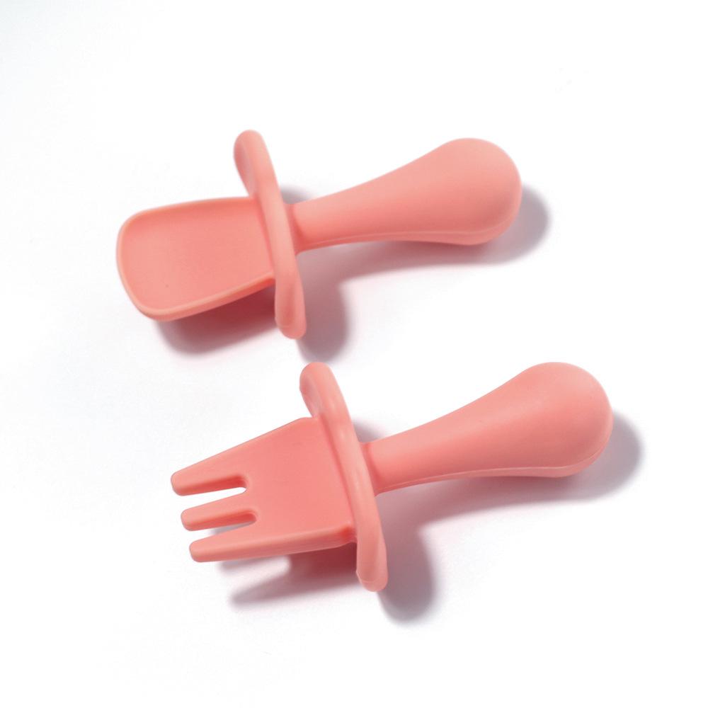Silicone Baby Feeding Spoon Set - Soft-Head Training Spoons for Infants