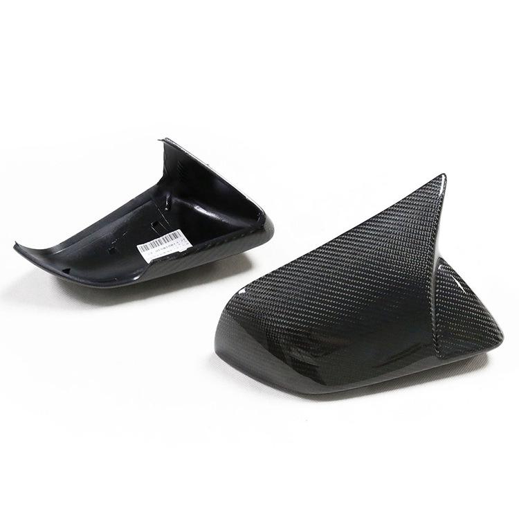 Carbon Fiber Rearview Mirror Cover with Lights for Ford Mustang 15 US Spec