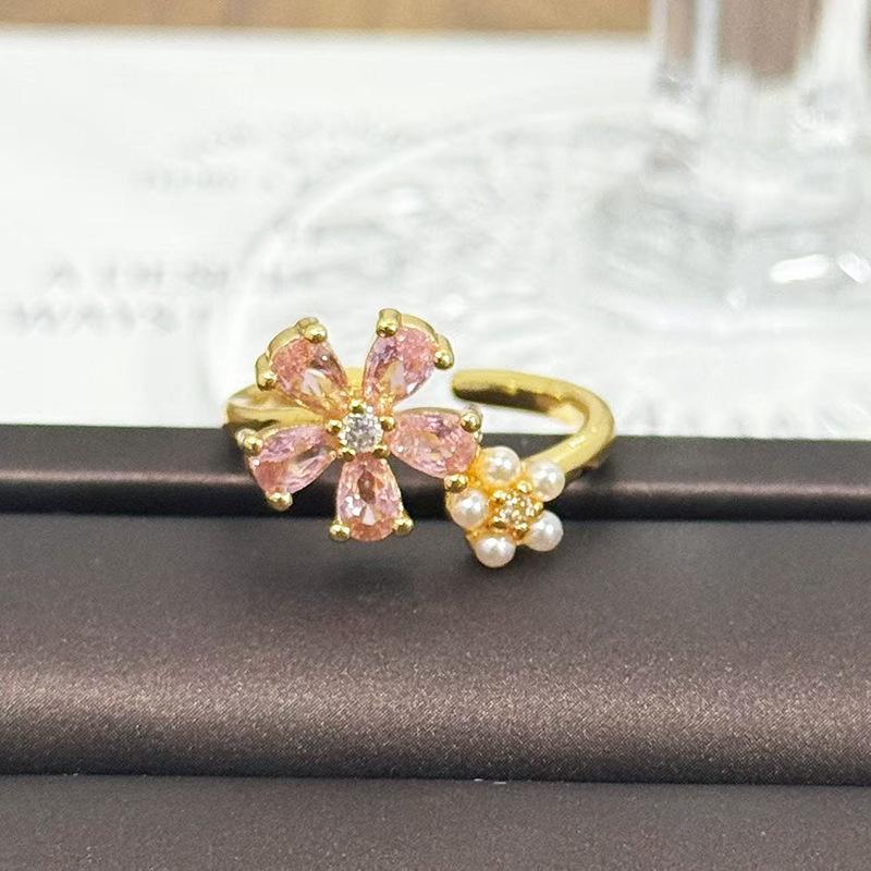 Medieval Vintage Retro Stacked Wearing Micro-Inlaid Zircon Temperament Ring Women'S Niche High-End Light Luxury Butterfly Ring