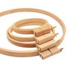 Round Wood Stitching Hoop Spring Clip Round Embroidery Hoop Stitching Embroidery Frame for Embroidery Sewing Stitching