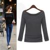 Fashion Women Ladies Casual Cotton Blend Pullover Long Sleeve Loose Tops Tee Blouse For Comfortable Everyday Wear